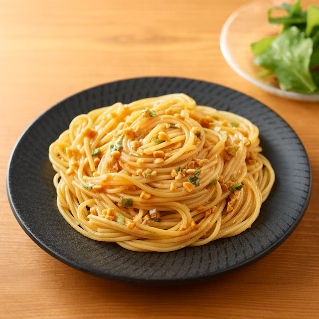 無印良品のあえるだけのパスタソース ひきわり納豆とだし醬油