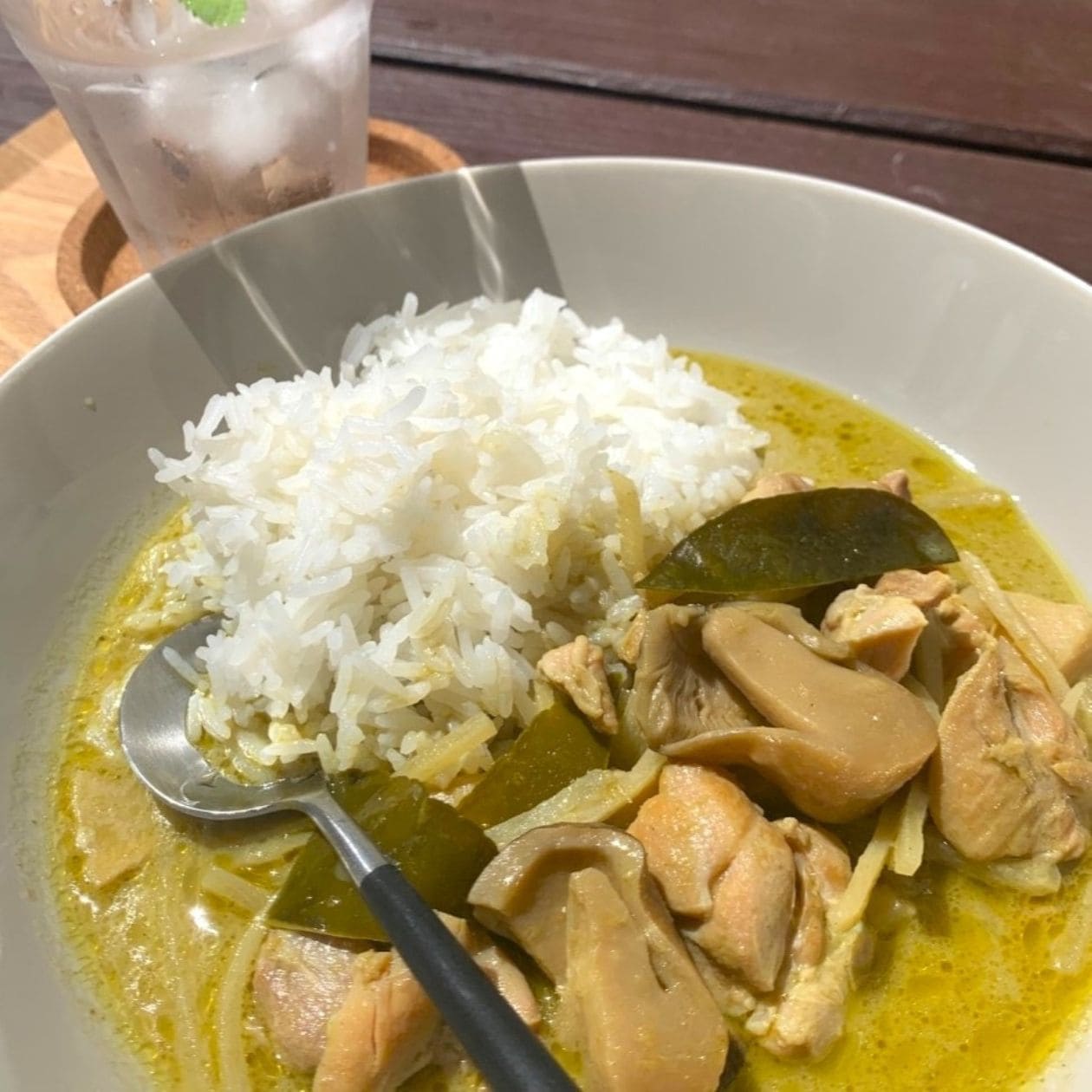 無印良品の素材を生かしたカレー グリーン