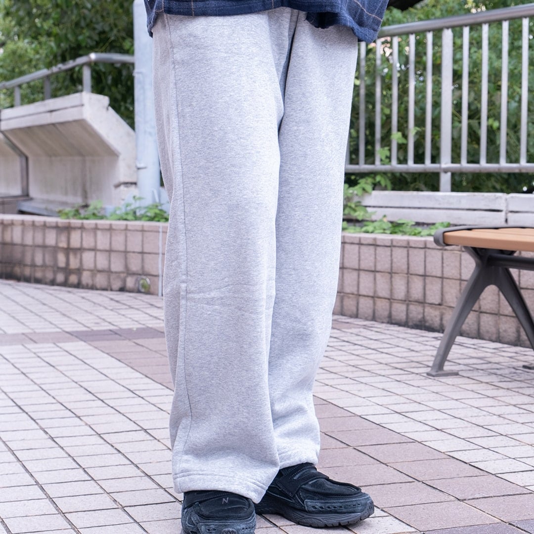 無印良品の紳士　裏起毛スウェットワイドパンツ