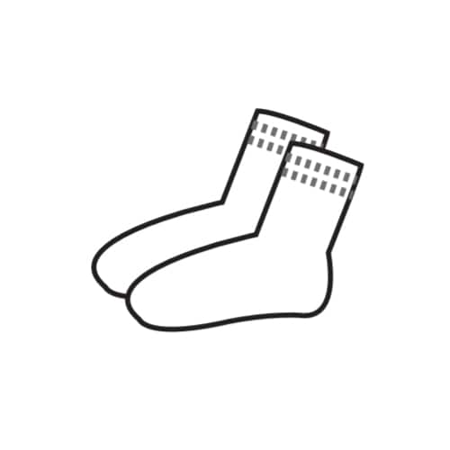 くつ下（混紡）のイラスト
