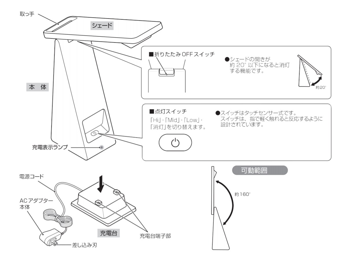 手元をてらすリビングライト | 無印良品