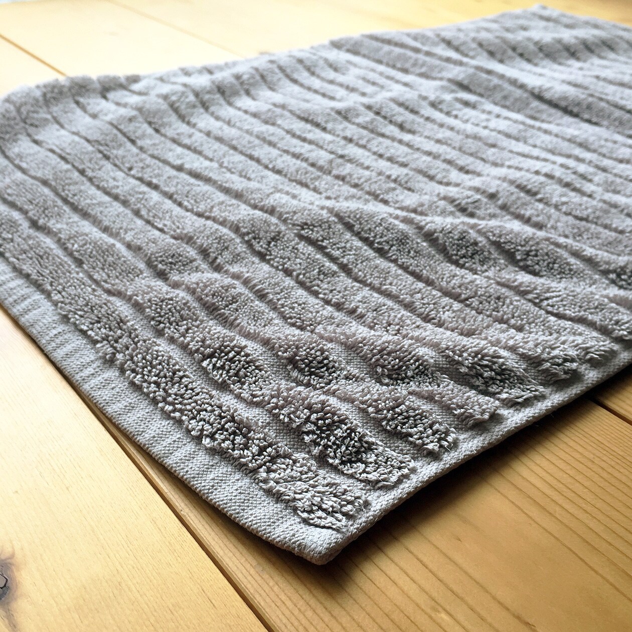 くらしのコツ バスマットで 浴室の水気も拭く 無印良品