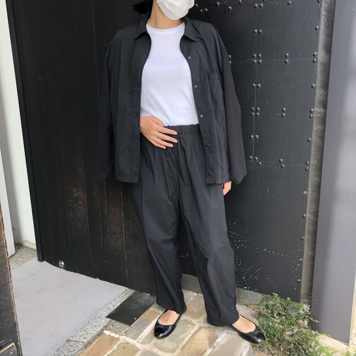 異素材コンビイージーパンツ 男女兼用ｘｓ 黒 Muji Labo パンツ 通販 無印良品