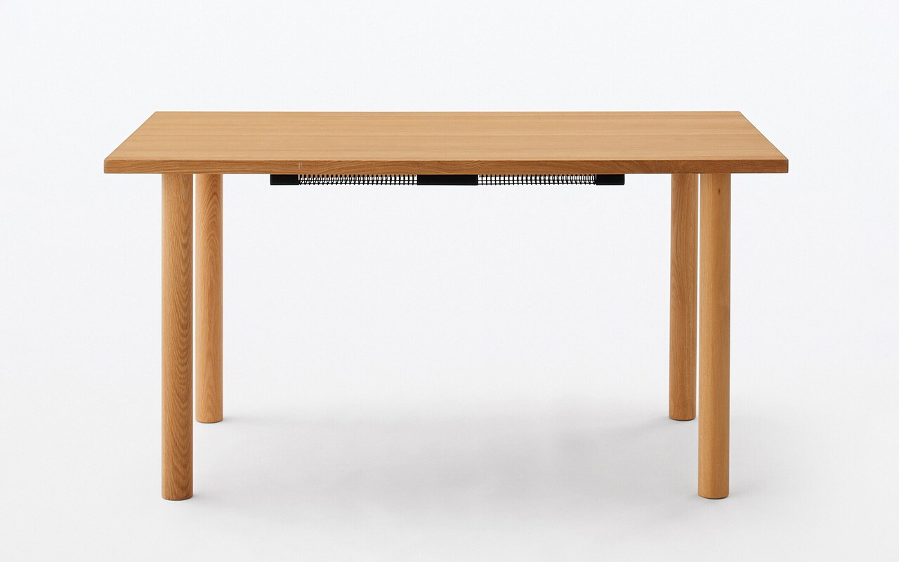 木製テーブル ダイニングこたつ オーク材幅１４０×奥行８０×高さ 