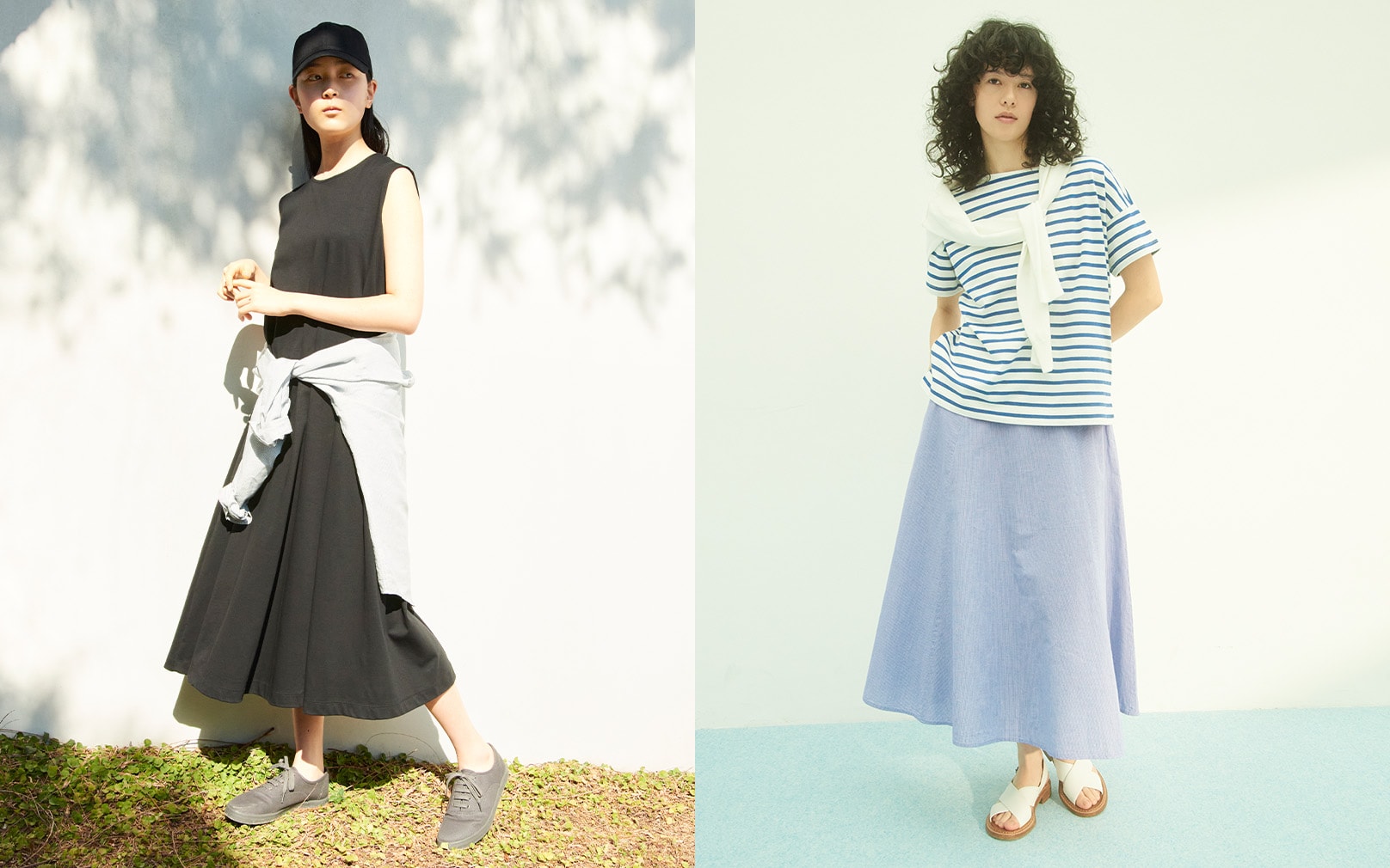 風を通す・涼感素材の服で、初夏を快適に。