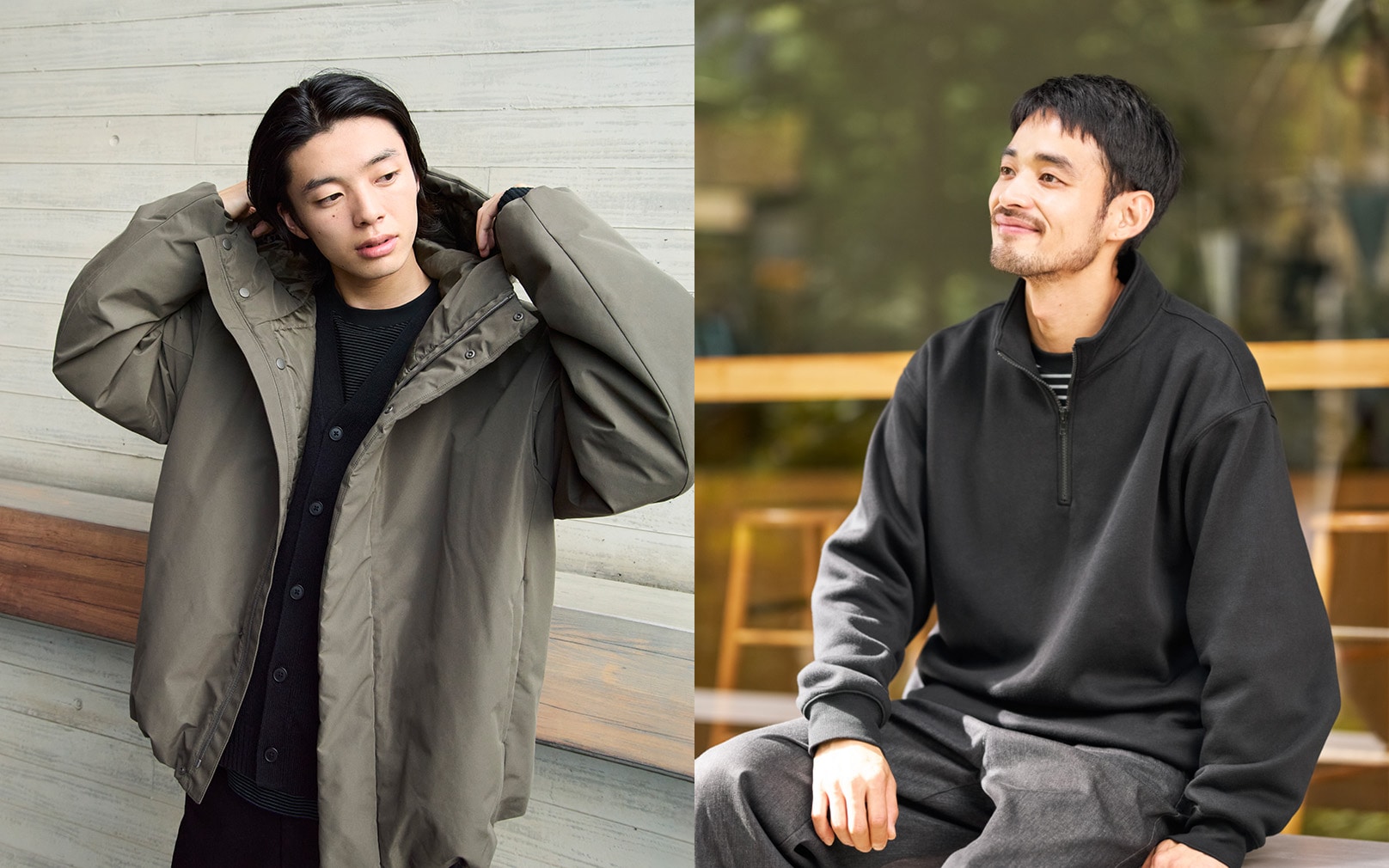 寒い時期も心地よく過ごす、ジャケット・トップス・ボトムス。