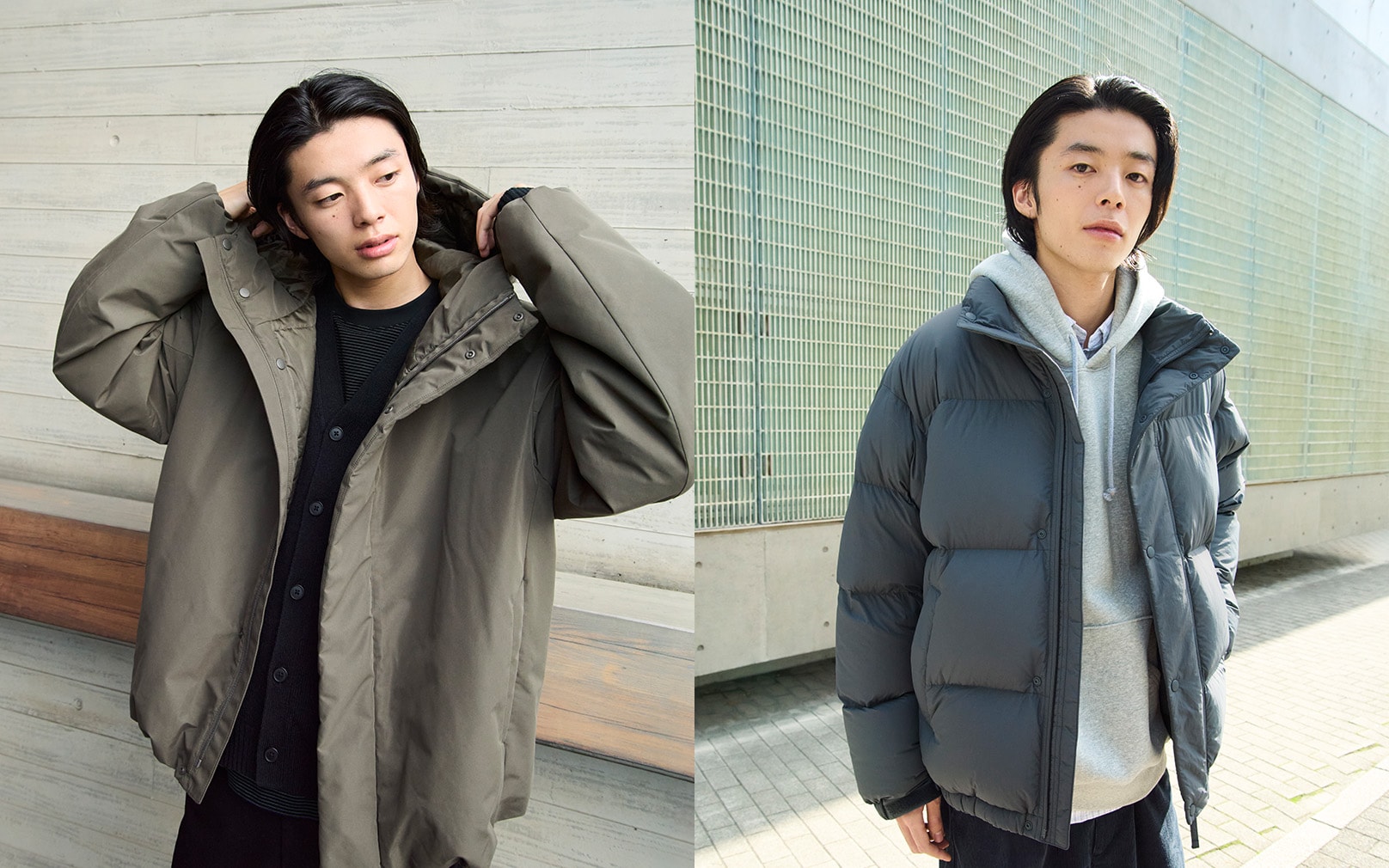 あたたかくて軽い。ダウン・中わたジャケット。