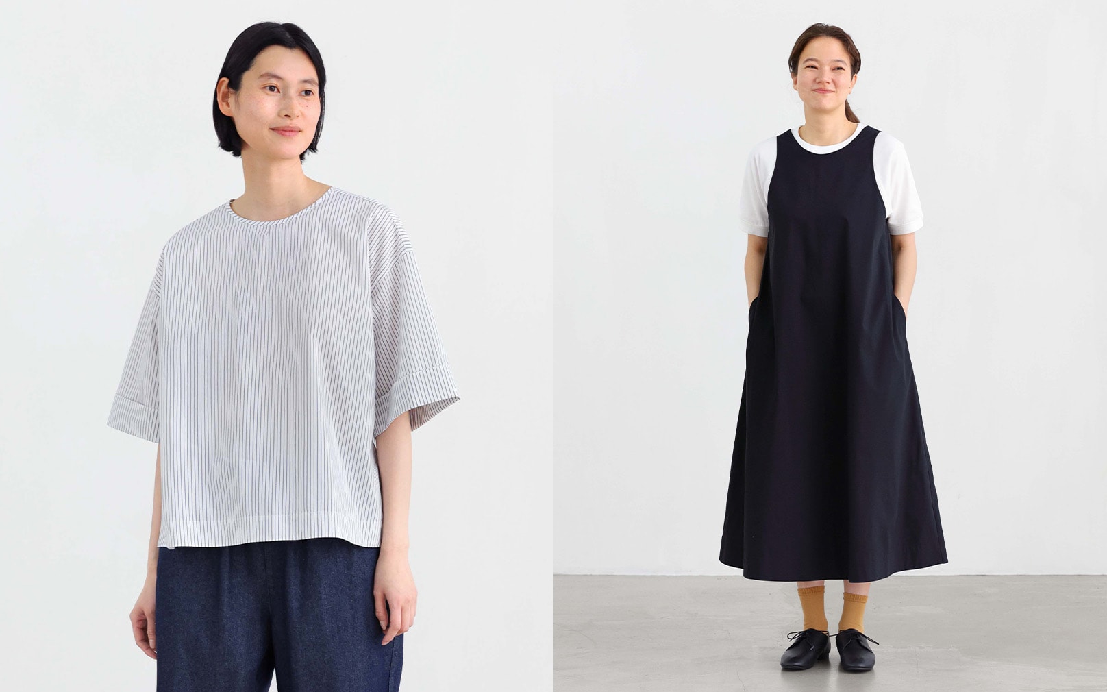 風を通す・乾きやすい素材の服で、初夏を快適に。