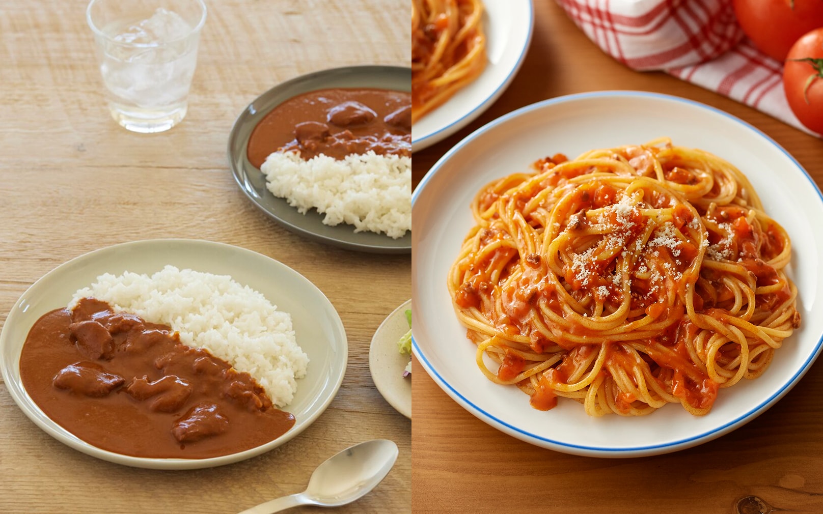 ストックに便利、レトルト食品