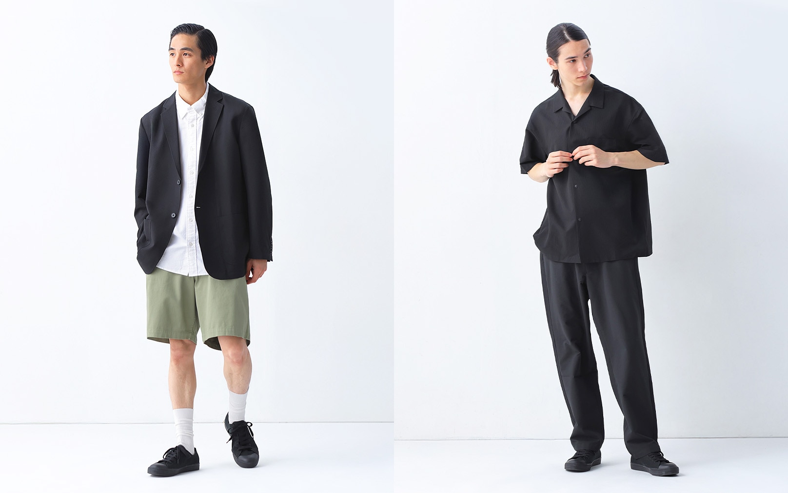 風を通す・涼感素材の服で、初夏を快適に。