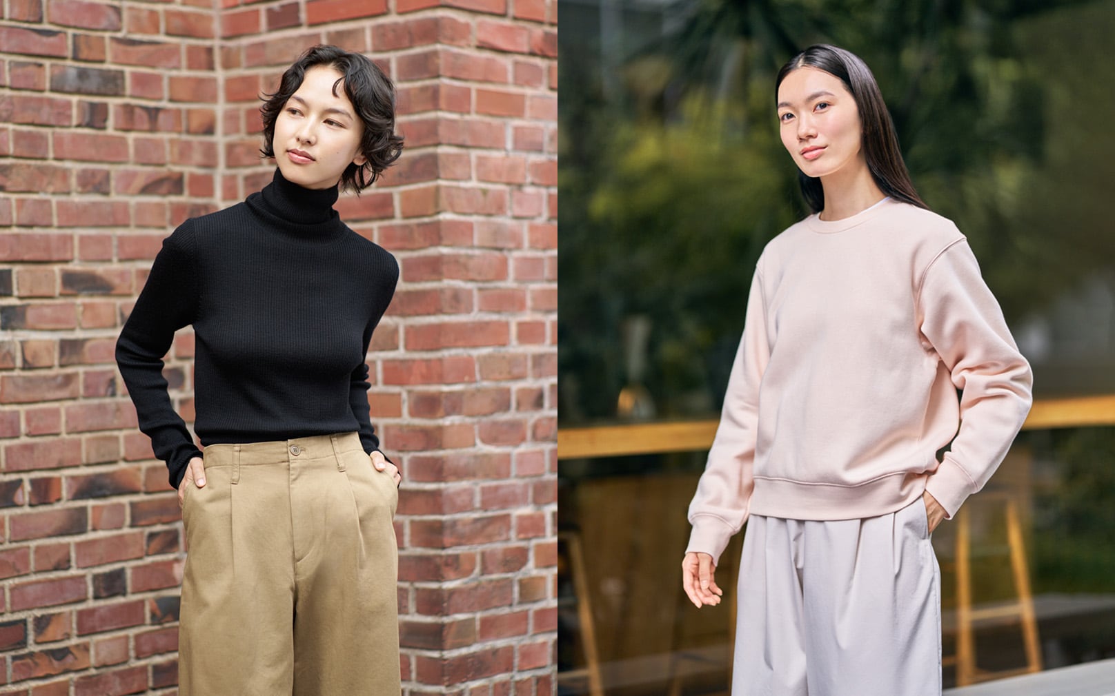 寒い時期も心地よく過ごす、トップス・ボトムス。