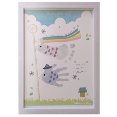 手形アート「こいのぼり」