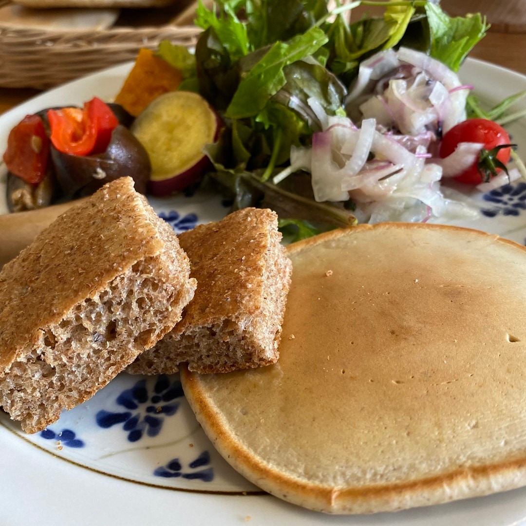 【12/19】米粉のパンケーキ&野菜の重ね煮ケークサレ