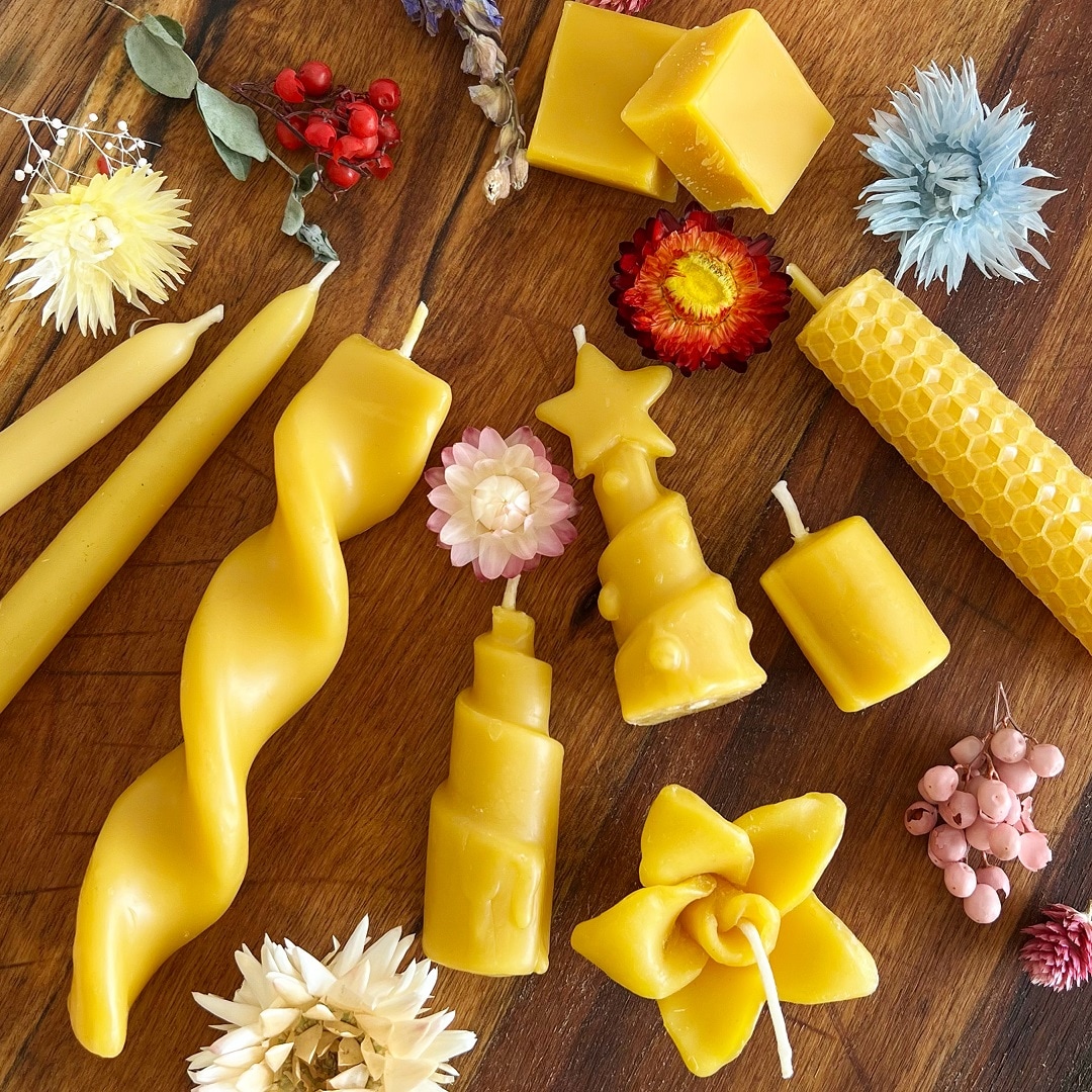 甘い香り♪広島産蜜蝋でほっこりキャンドル作り