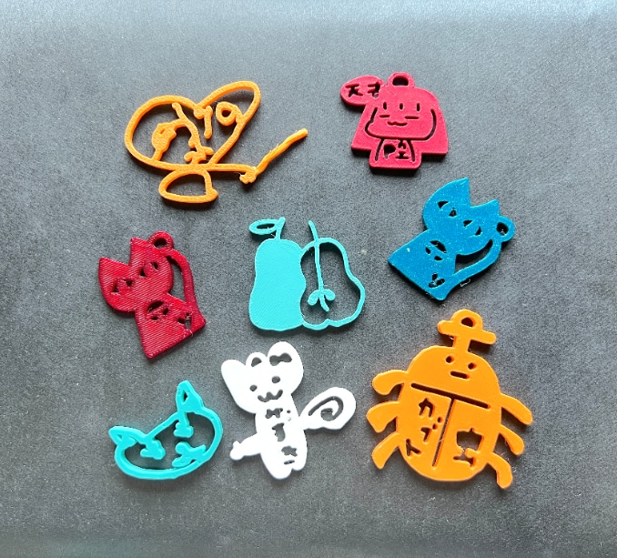 ３Dプリンターで「手描きキーホルダ」を作ろう！