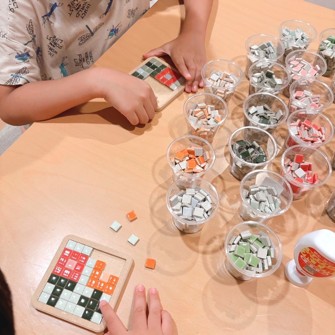 美濃焼タイルを貼ってオリジナルコースターを作ろう！