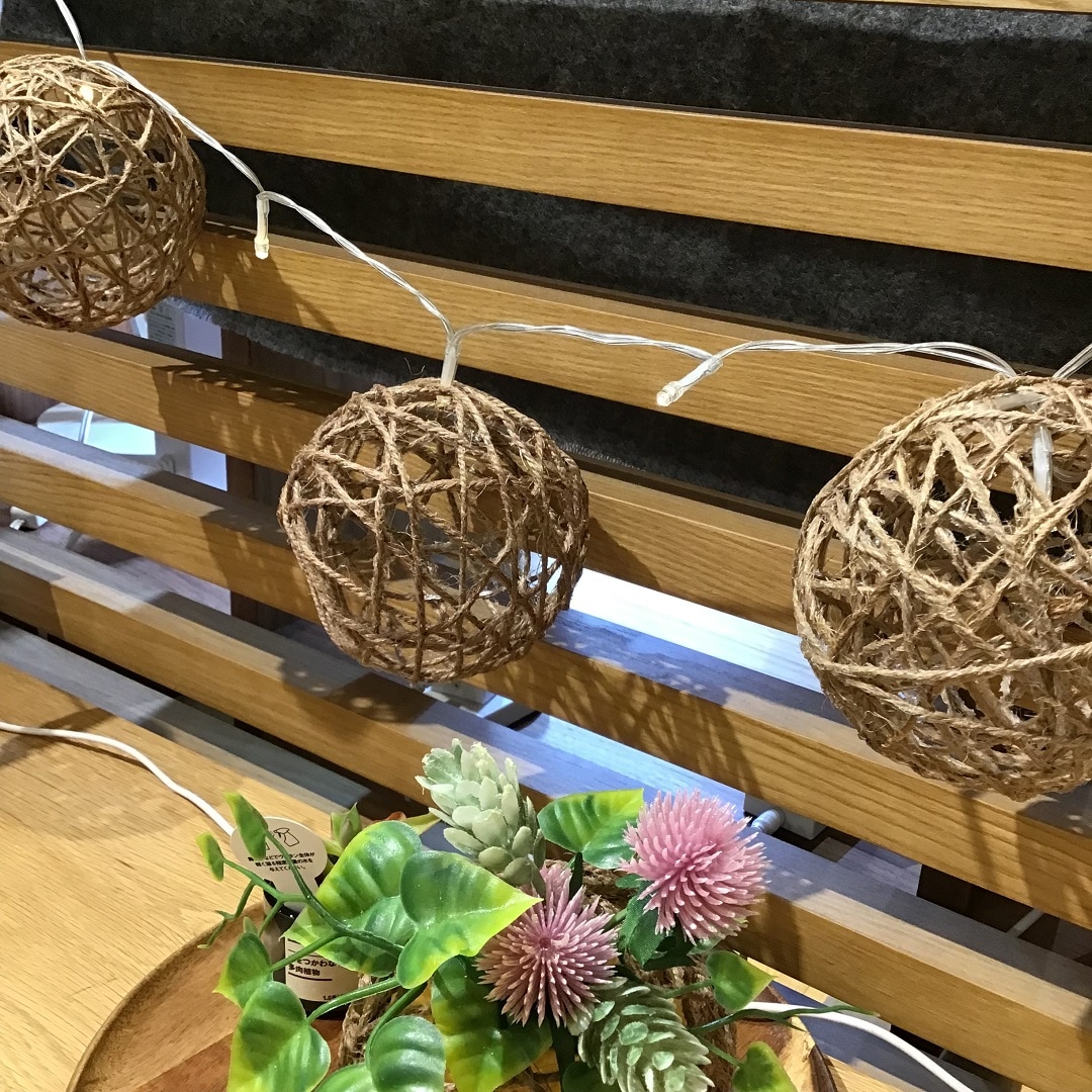 麻ひもで作る『デコレーションライト』の暖かい灯りで癒されてみませんか？