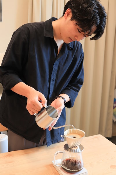 コーヒーのハンドドリップワークショップ