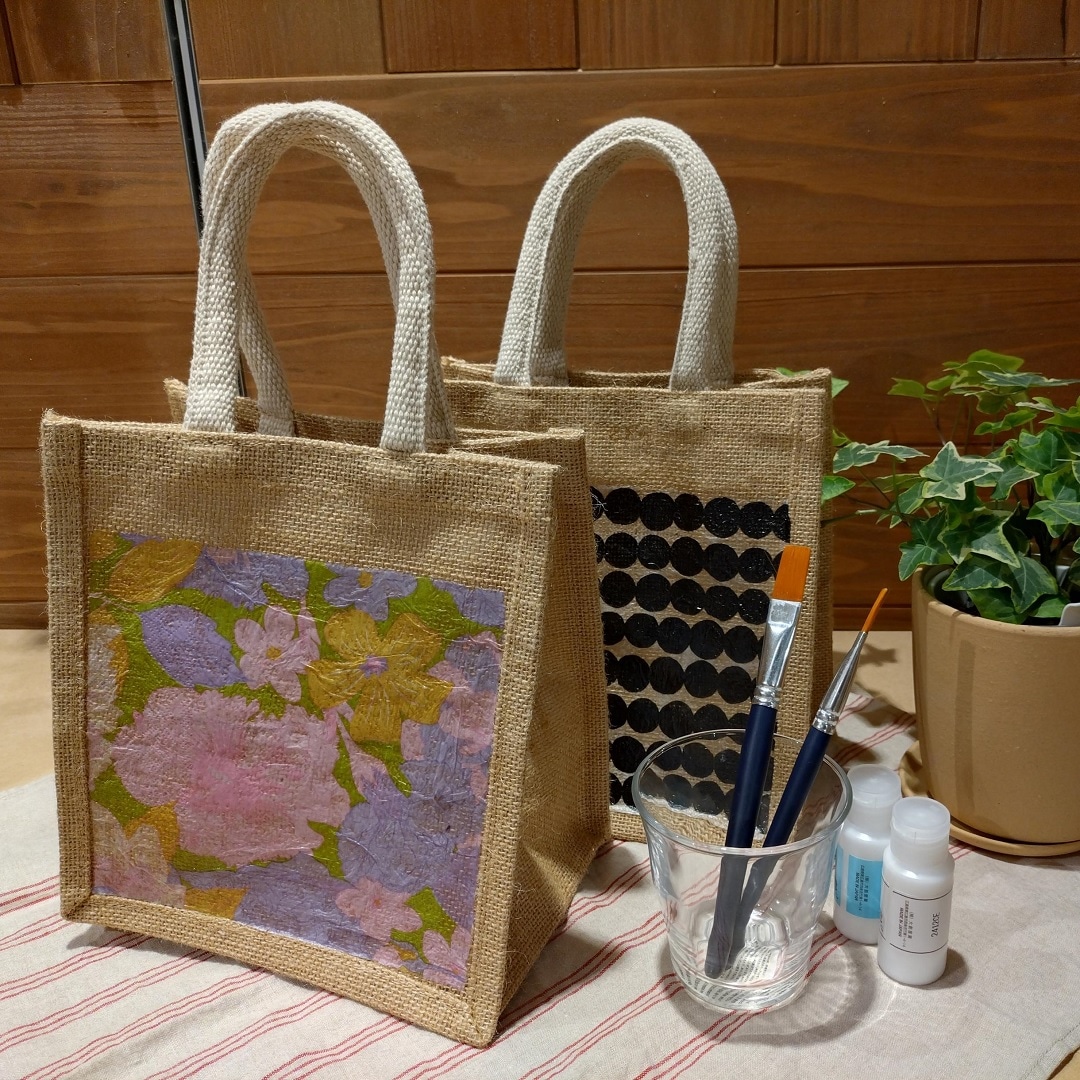 【前橋南】オリジナルジュートマイバック作り