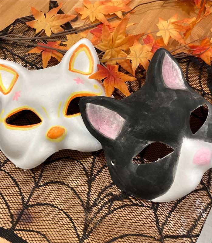 猫のお面を作ってハロウィンイベントを楽しもう！