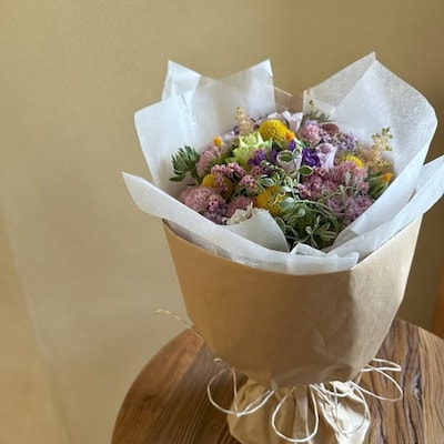 Open MUJI　花のある暮らし『 ニュアンスカラーの春ブーケ 』