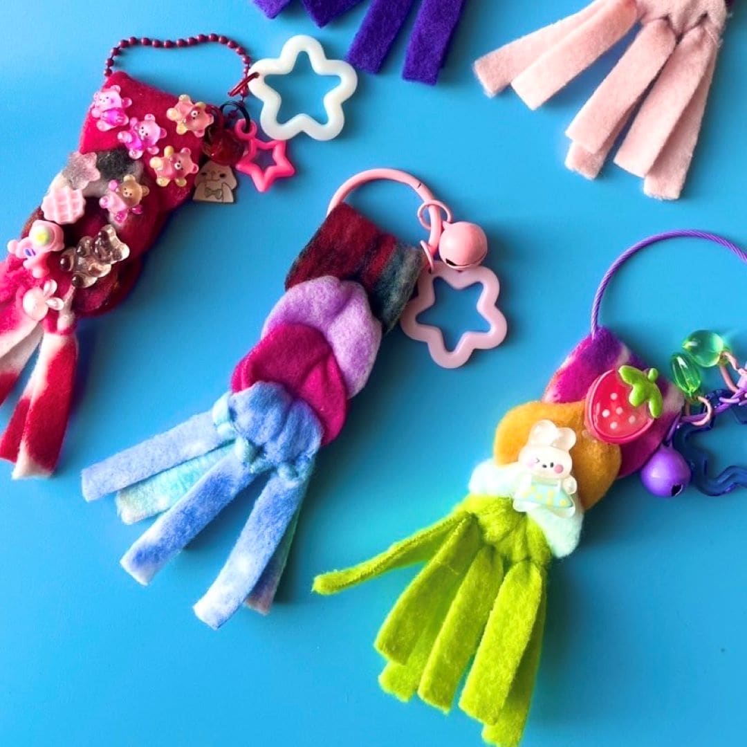 【神戸阪急】12/20(土)-『ふんわり素材でつくる あなただけのキーホルダー』-