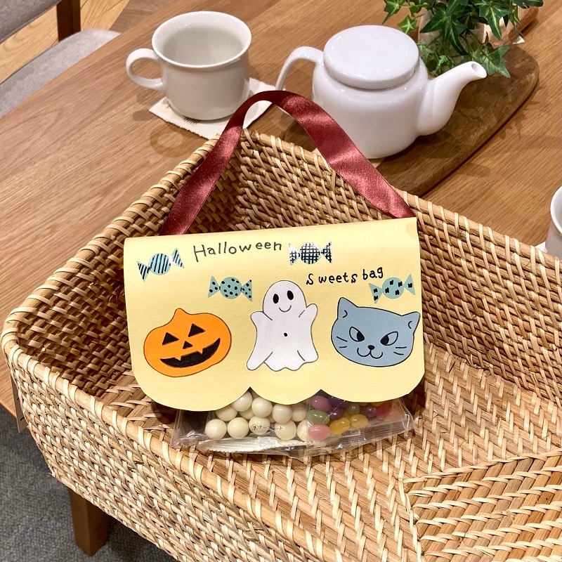 MUJIのてづくり時間inかのや　世界にひとつだけの”ハロウィンお菓子バッグ”を作ろう