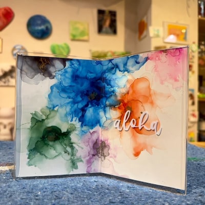 【神戸阪急】2/7(土)-キッズアートクリエイター®︎-『飾れるアルコールインクアート』