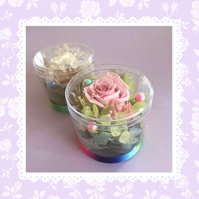 【ルビットパーク南草津】『プリザーブドフラワーで作る＊虹色ローズカプセル』