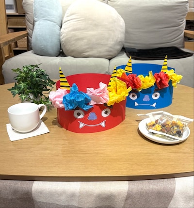 MUJIのてづくり時間㏌かのや　～鬼のお面づくりをしよう～