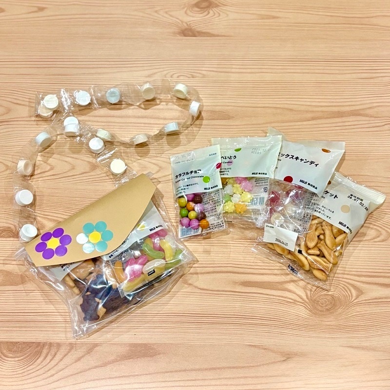 MUJIのてづくり時間 in かのや　〜ぽち菓子でわくわくバッグづくり〜