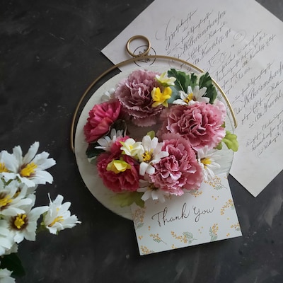 4/26（日）カーネーションのふんわり壁飾り