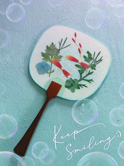 【ルビットパーク南草津】『押し花で作る＊ミニうちわ』