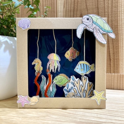 ゆらゆら水族館を作ろう！～海の中をのぞいてみよう～