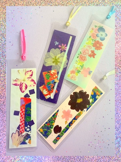 【ルビットパーク南草津】『春＊おし＊花で作るしおり』