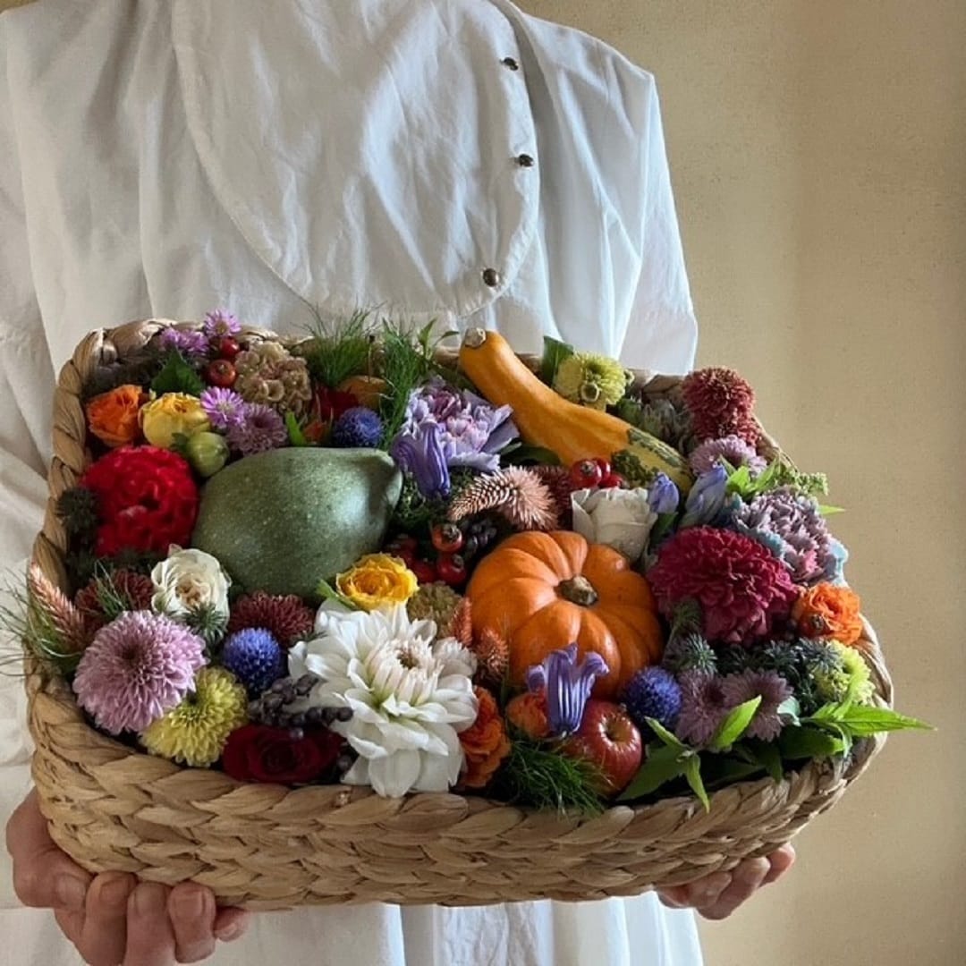 Open MUJI　花のある暮らし「秋の実物アレンジ」
