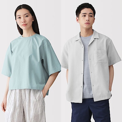 涼感・風を通す素材の服