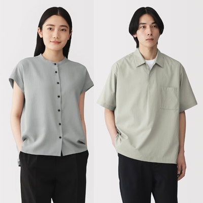 涼感・風を通す素材の服