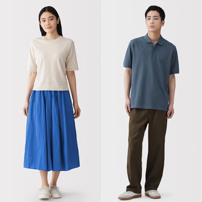 夏素材(リネン・強撚)のトップス・ボトムス