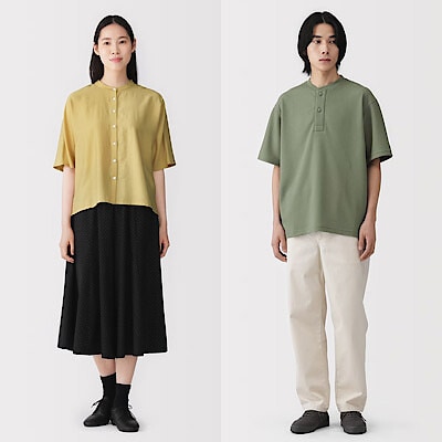 夏素材のトップス・ボトムス