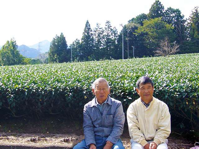 供給者画像：生産者名　廣地製茶 廣地正行さん（左）