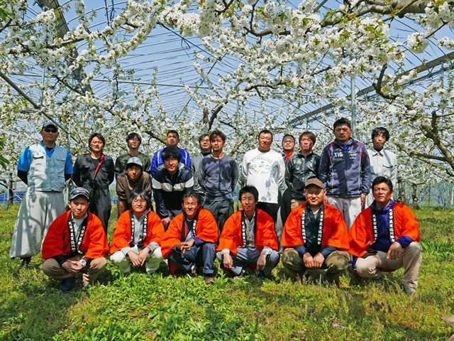 供給者画像：生産者名　JAてんどう 果樹部会 果樹青年部