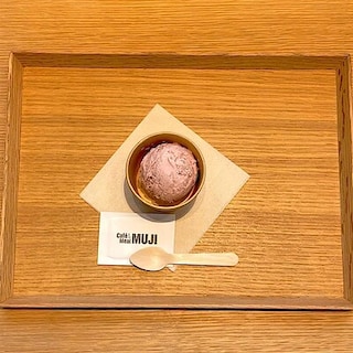 【Cafe＆MealMUJI神戸BAL】桜もち風味のアイス