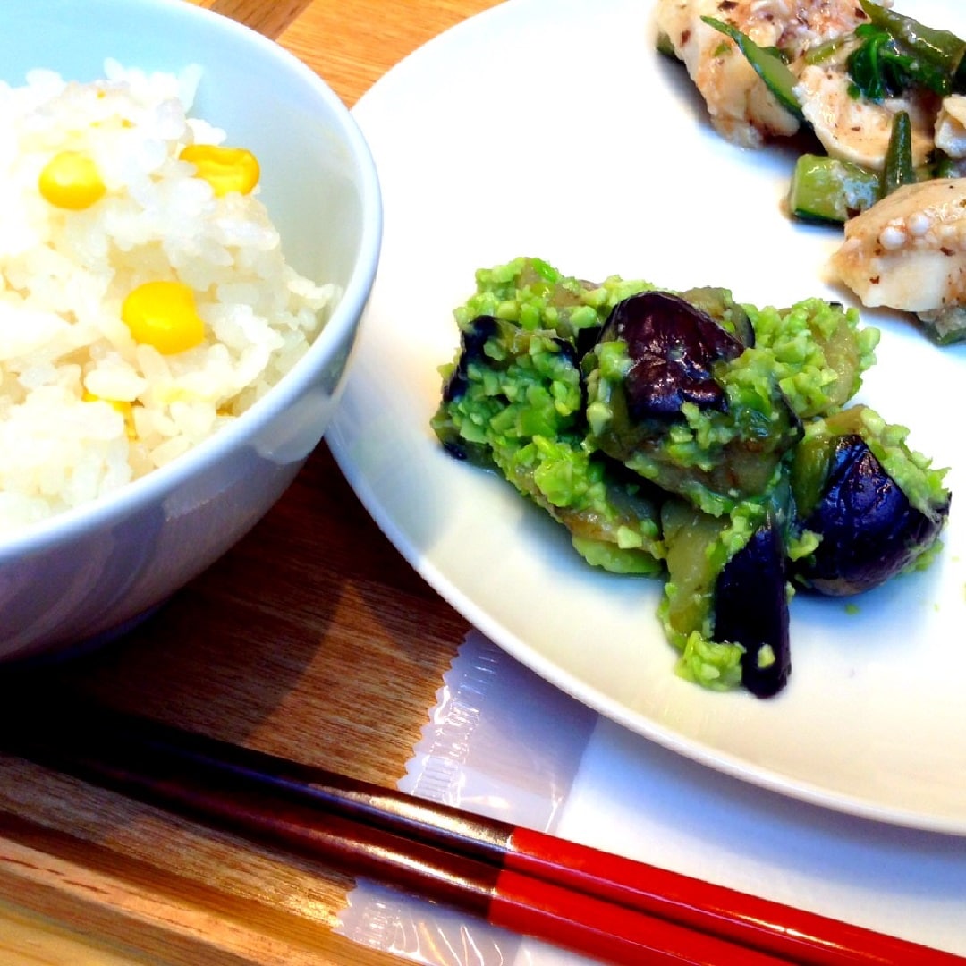 【Café&Meal MUJI日比谷】揚げなすのずんだ和え