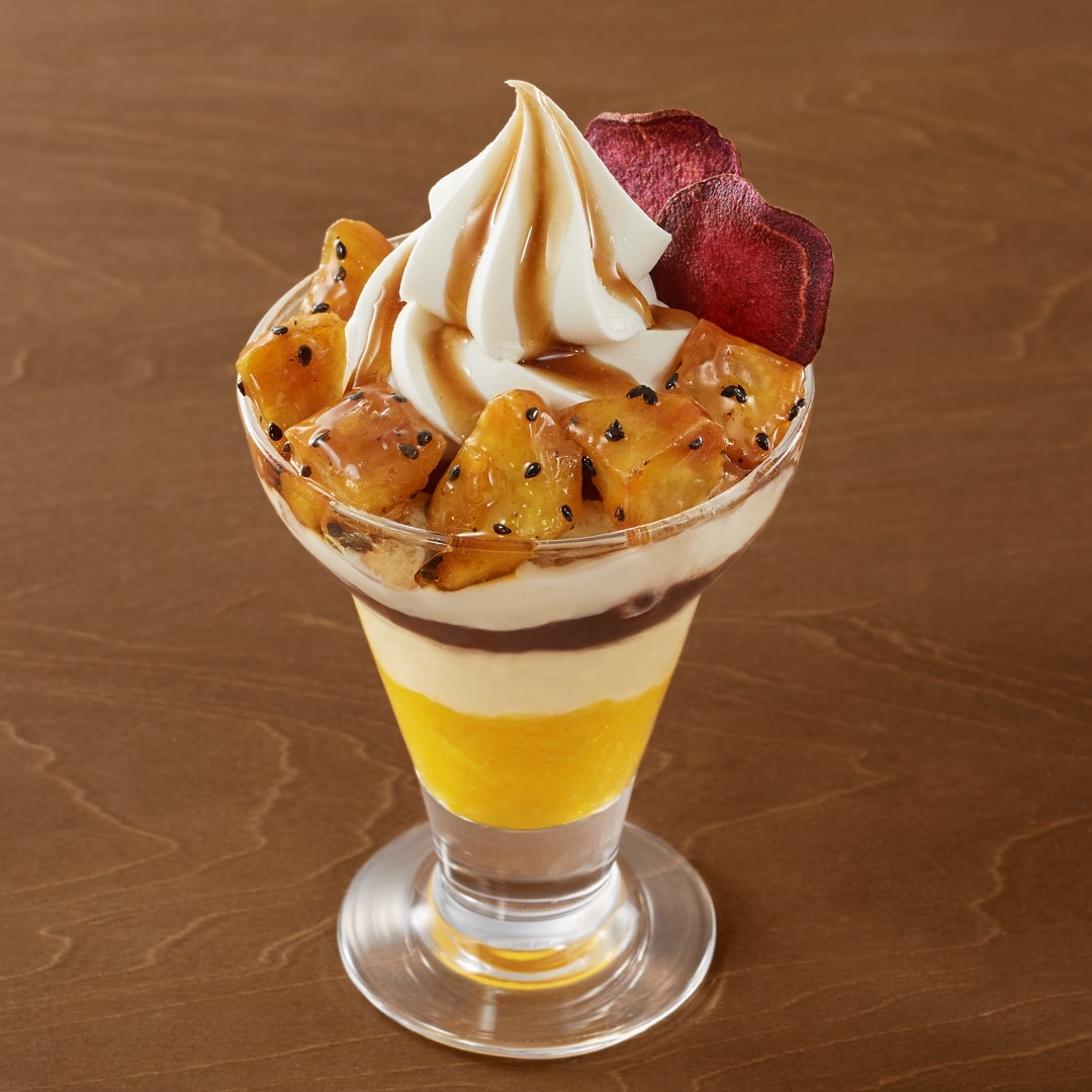 【Café&MealMUJI日比谷】さつまいもとかぼちゃのパフェ画像