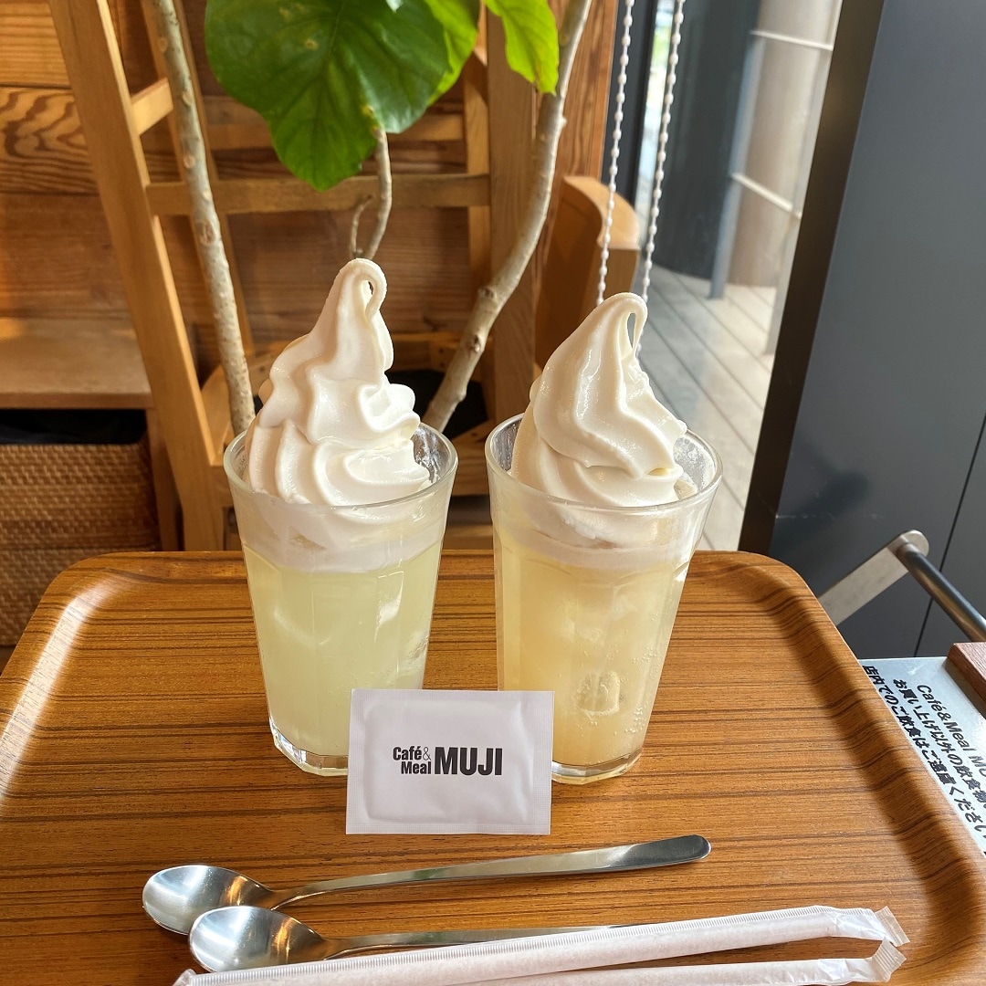 【Café&Meal MUJI グランフロント大阪】トッピングソフトゆず、ジンジャー