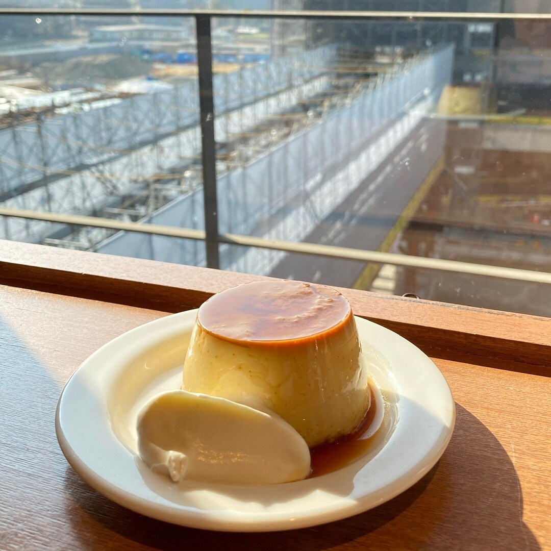 プリン　夕焼け