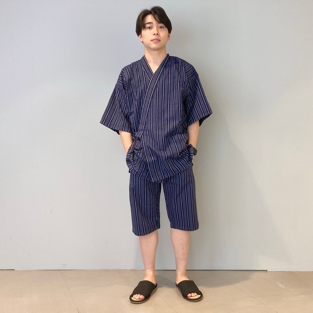 しじら織甚平のご紹介