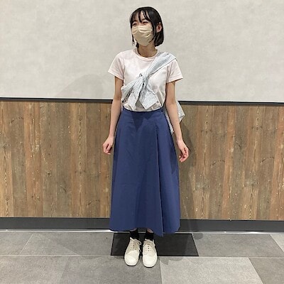 【イオンモール筑紫野】骨格別コーデ　ナチュラル編　涼感汗じみしにくいクルーネック半袖Ｔシャツ