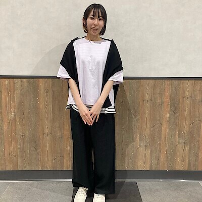 【イオンモール筑紫野】骨格別コーデ　ナチュラル編　涼感ＵＶカットクルーネックワイド半袖Ｔシャツ